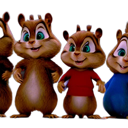 animal, 3d render, concept art, alvin transparent PNG cut-out