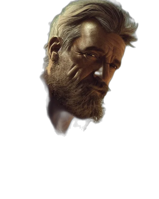 face, mask, hair, creature transparent PNG cut-out