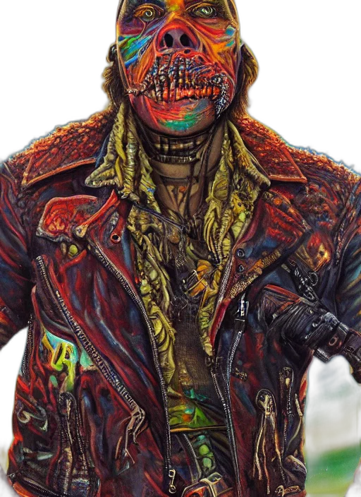 jacket, face, mask, robot transparent PNG cut-out