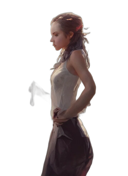 dress, staff, sword, weapon transparent PNG cut-out