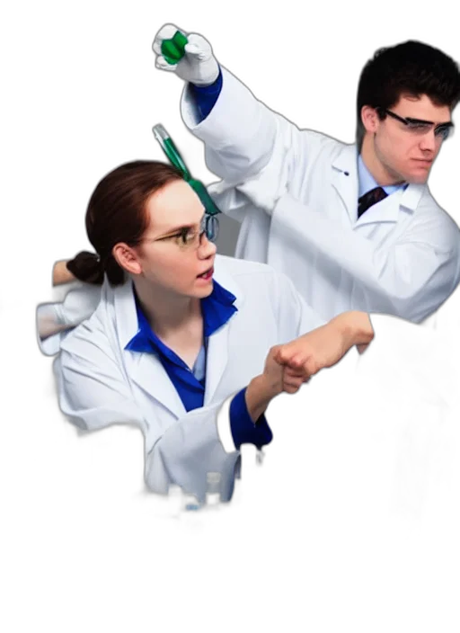 staff, jacket, weapon, robot transparent PNG cut-out