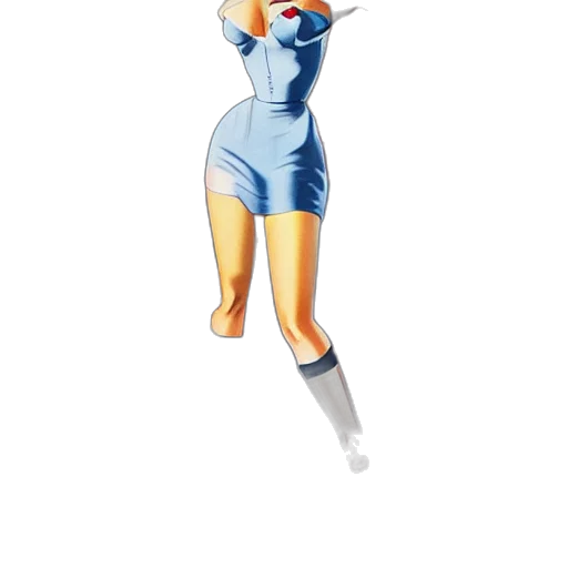 dress, staff, weapon, robot transparent PNG cut-out