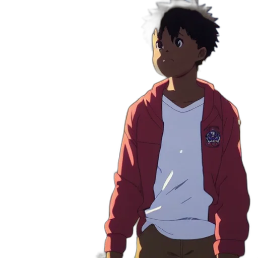 jacket, staff, anime, concept art transparent PNG cut-out