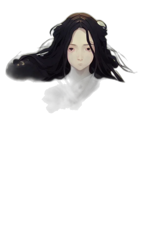 hair, face, mask, creature transparent PNG cut-out