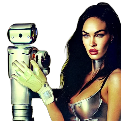 robot, cyberpunk, concept art, comic book art transparent PNG cut-out