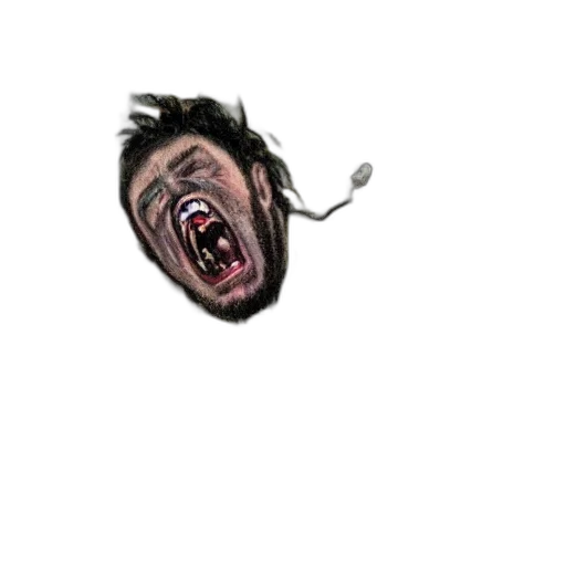 creature, face, mask, hair transparent PNG cut-out