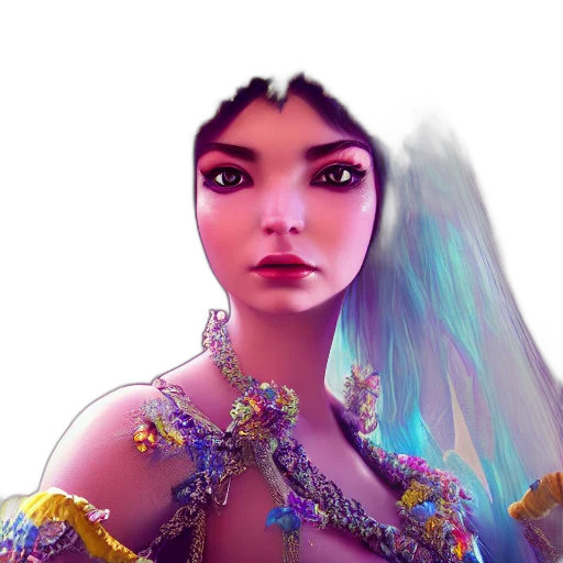 jewelry, crown, face, fantasy art transparent PNG cut-out