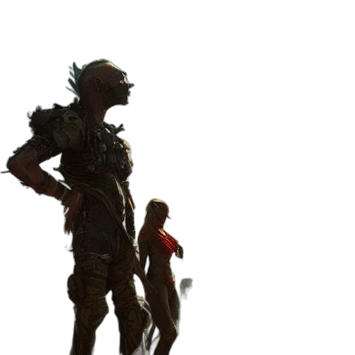 creature, robot, dragon, staff transparent PNG cut-out