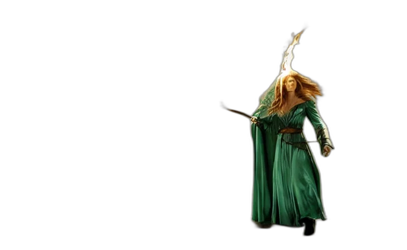 sword, staff, weapon, dress transparent PNG cut-out