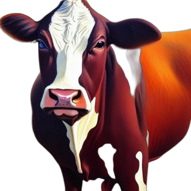 animal, face, photorealistic, oil painting transparent PNG cut-out