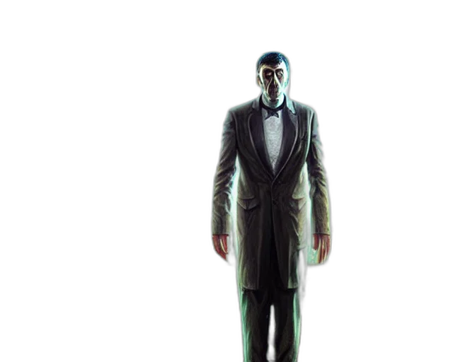 robot, jacket, staff, mask transparent PNG cut-out