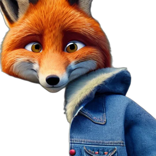 jacket, animal, 3d render, concept art transparent PNG cut-out