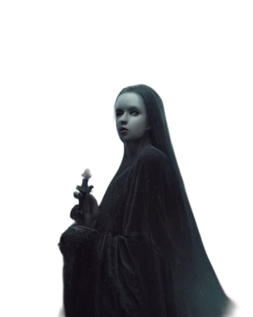 dress, staff, mask, robot transparent PNG cut-out
