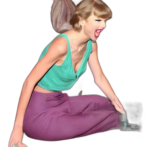 dress, jewelry, staff, creature transparent PNG cut-out