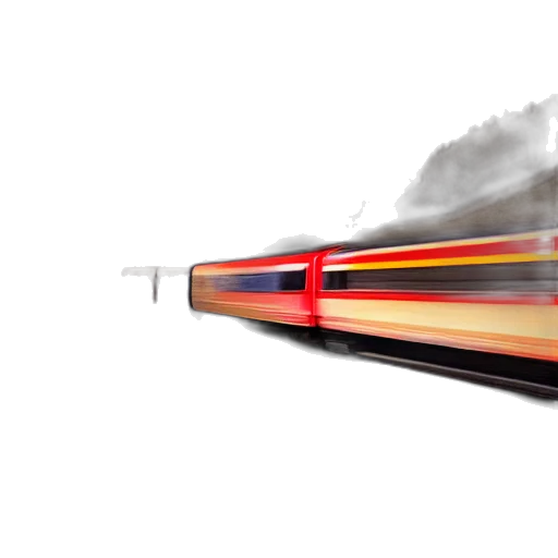 photorealistic, concept art, 3d render, train transparent PNG cut-out