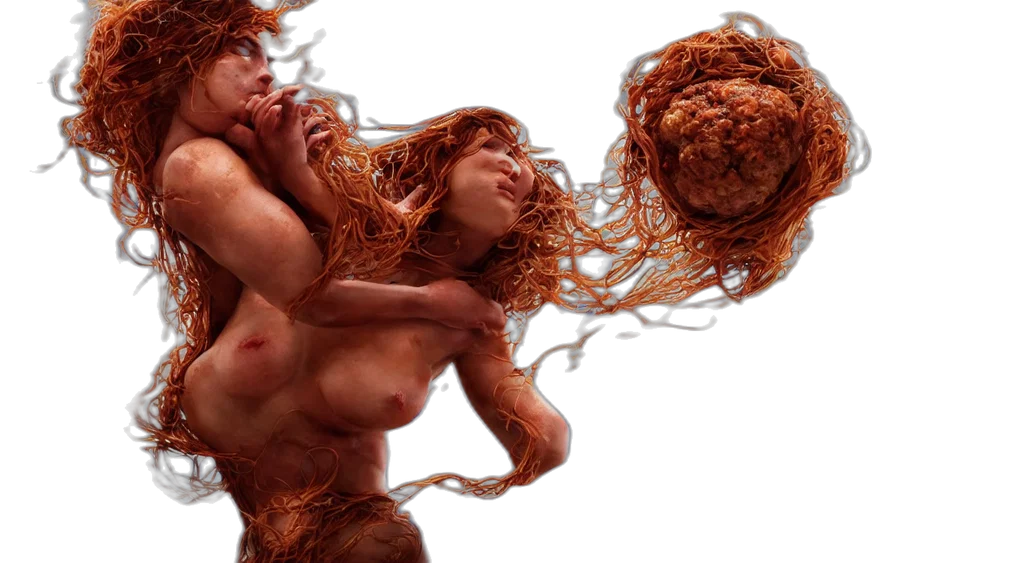 hair, creature, photorealistic, concept art transparent PNG cut-out