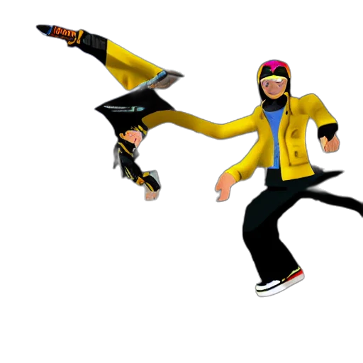 jacket, staff, concept art, 3d render transparent PNG cut-out
