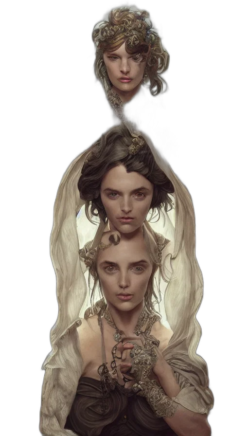 hair, crown, face, mask transparent PNG cut-out