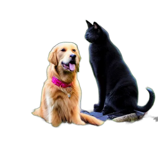 staff, animal, hat, photorealistic transparent PNG cut-out