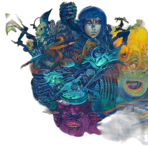concept art, fantasy art, comic book art, watercolor transparent PNG cut-out