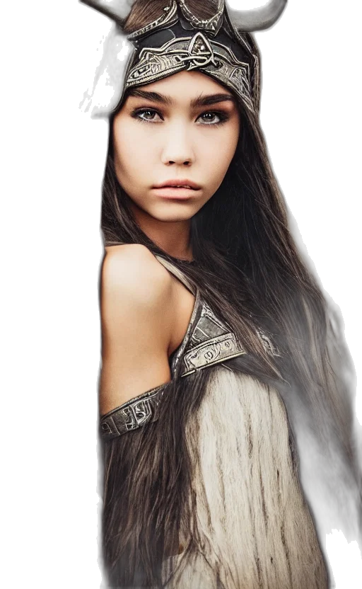 hair, face, hat, jewelry transparent PNG cut-out
