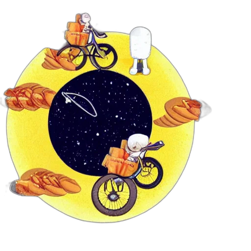 concept art, outer space, night, wheel transparent PNG cut-out
