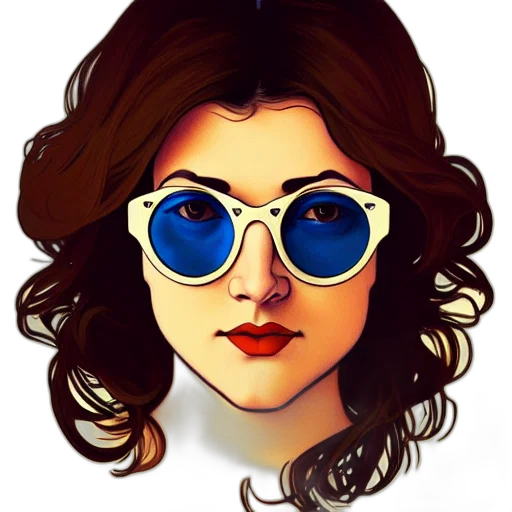 face, cartoon, comic book art, photorealistic transparent PNG cut-out