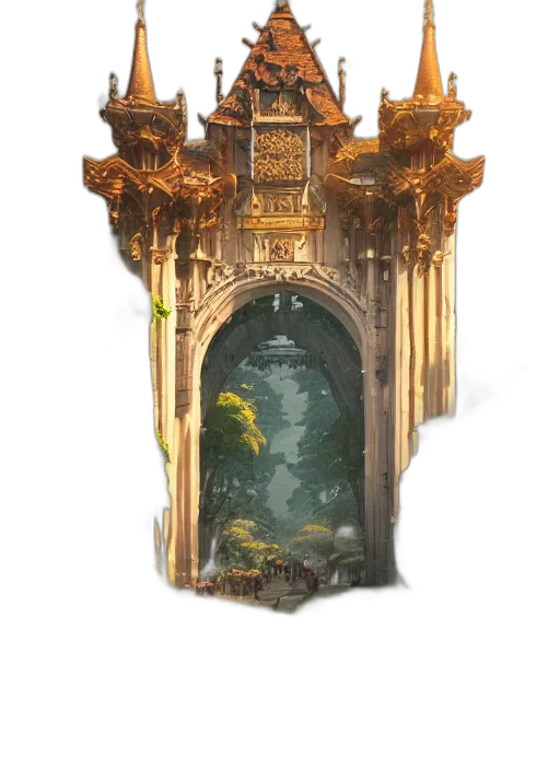 furniture, crown, staff, dragon transparent PNG cut-out