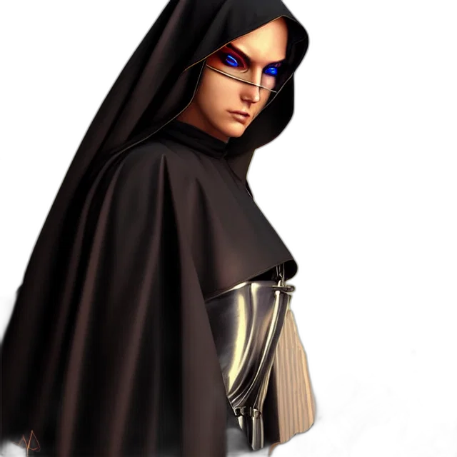 jacket, staff, 3d render, concept art transparent PNG cut-out