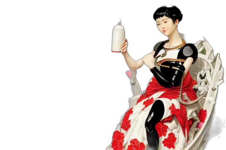 dress, bottle, concept art, photorealistic transparent PNG cut-out