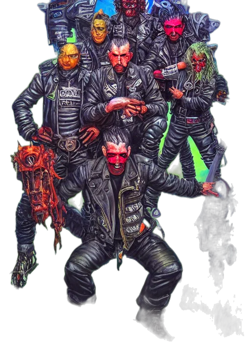 jacket, staff, cyberpunk, concept art transparent PNG cut-out