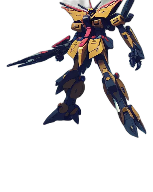 robot, weapon, concept art, 3d render transparent PNG cut-out