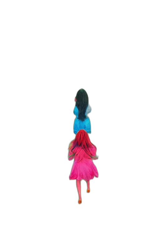 dress, hair, umbrella, shoes transparent PNG cut-out