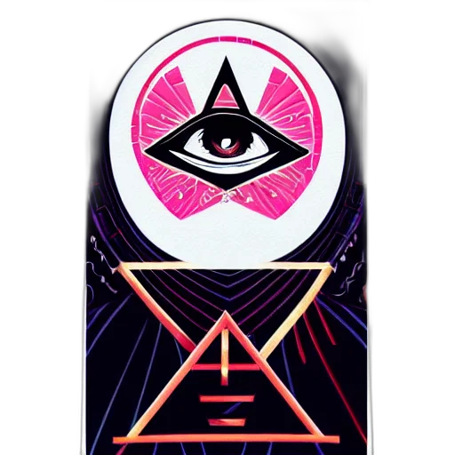 mask, robot, vaporwave, concept art transparent PNG cut-out