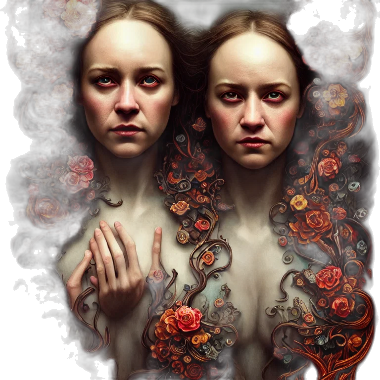 face, concept art, fantasy art, photorealistic transparent PNG cut-out