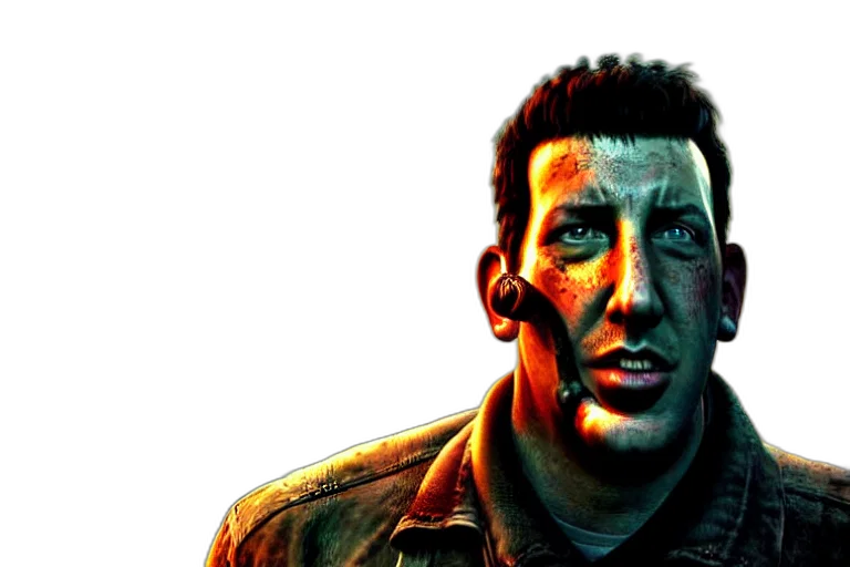 face, jacket, mask, weapon transparent PNG cut-out