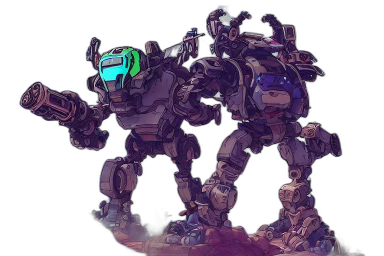 robot, weapon, creature, concept art transparent PNG cut-out