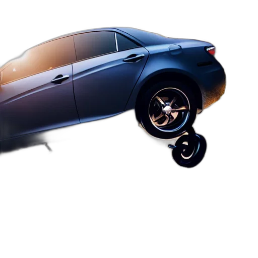 car, 3d render, concept art, photorealistic transparent PNG cut-out