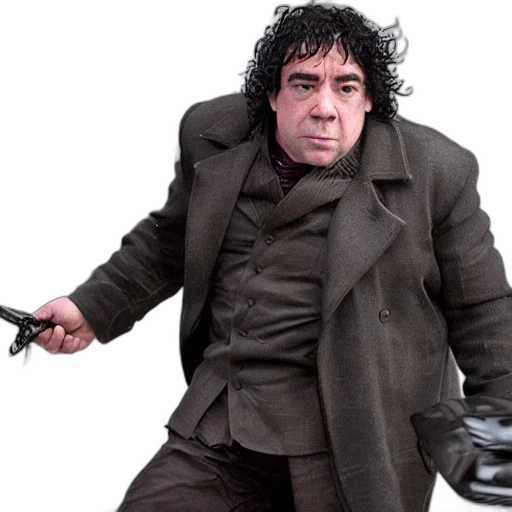 jacket, staff, car, robot transparent PNG cut-out