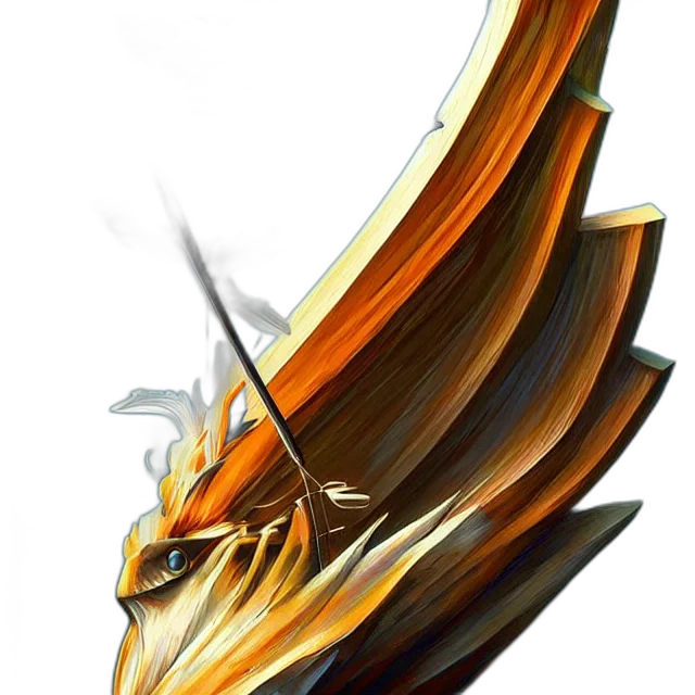 dragon, mask, sword, weapon transparent PNG cut-out