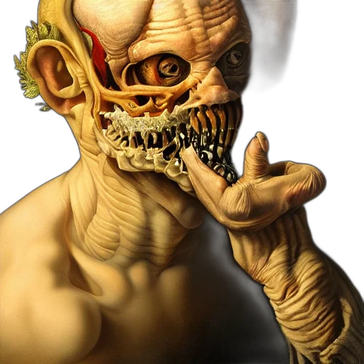 mask, face, creature, staff transparent PNG cut-out