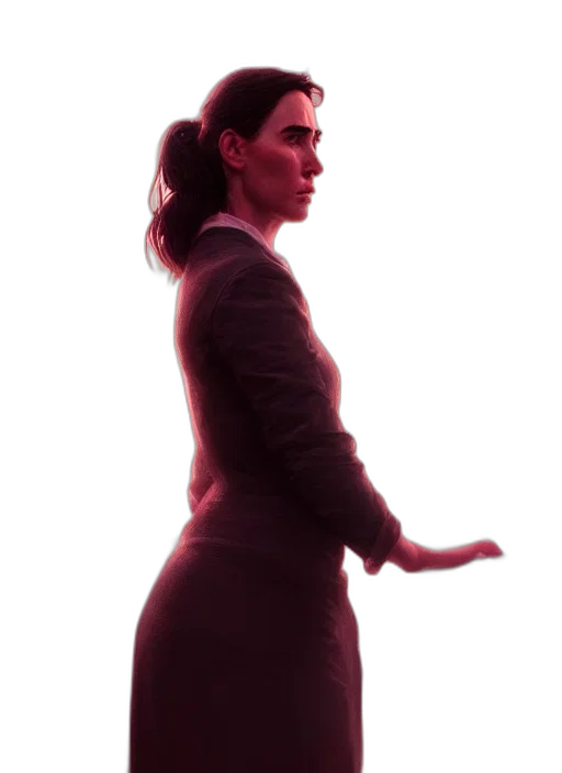jacket, staff, dress, face transparent PNG cut-out