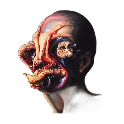 mask, face, creature, hair transparent PNG cut-out