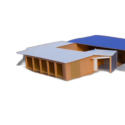 building, 3d render, concept art, babyschema transparent PNG cut-out