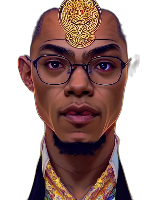 face, crown, staff, mask transparent PNG cut-out