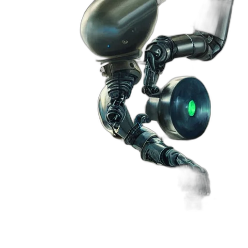 robot, staff, weapon, creature transparent PNG cut-out