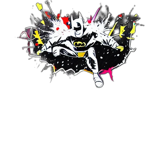 comic book art, concept art, cartoon, pixel art transparent PNG cut-out