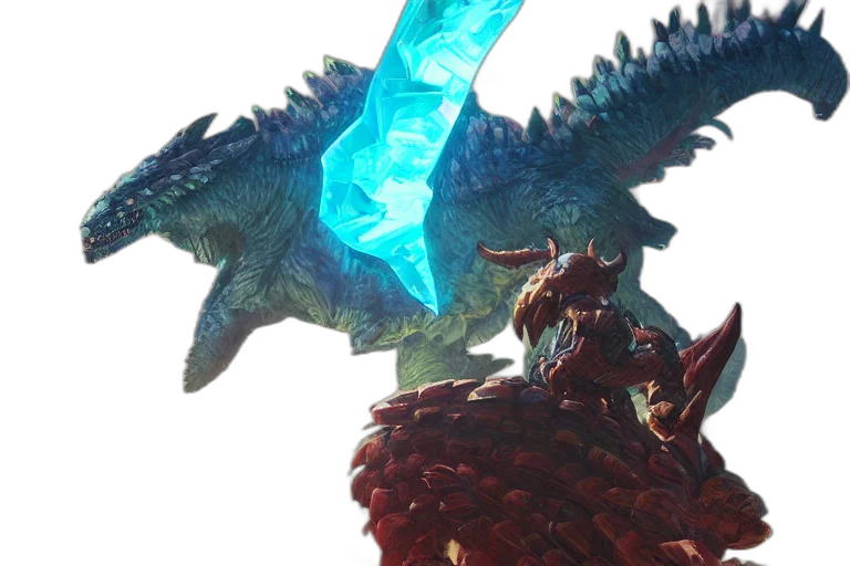 dragon, sword, creature, concept art transparent PNG cut-out