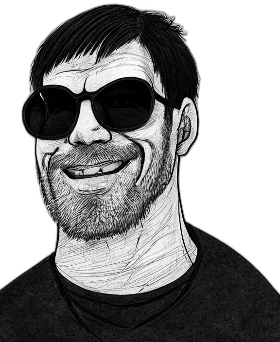 face, jacket, staff, cartoon transparent PNG cut-out