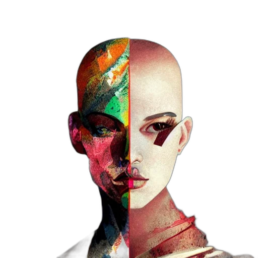 mask, face, robot, creature transparent PNG cut-out